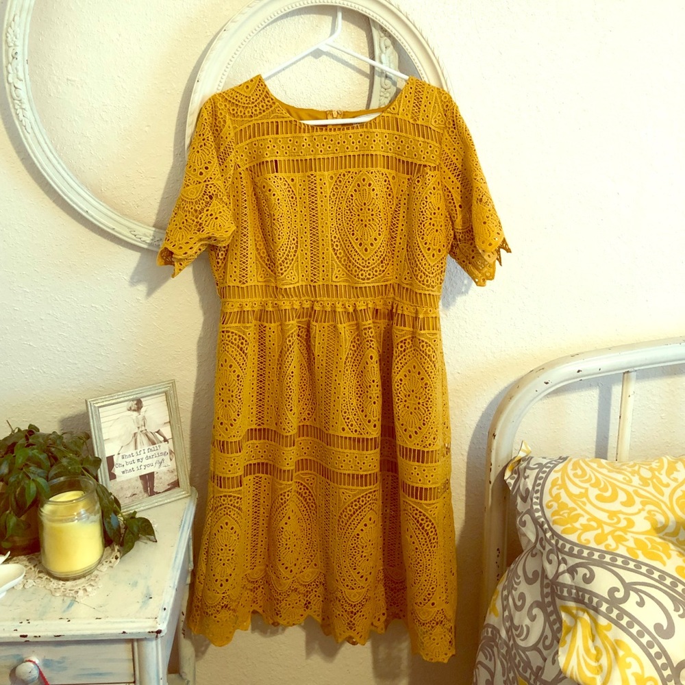 Piper & Scoot beautiful mustard dress, NWOT, sz XL